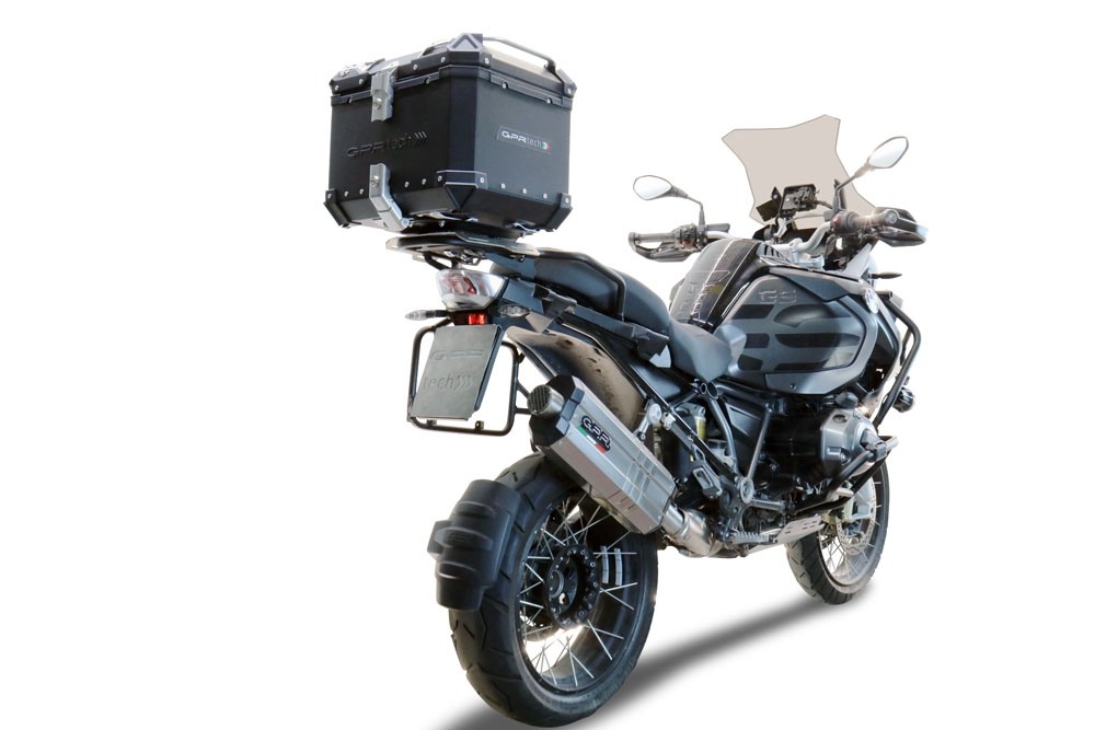 TOP CASE - BAULETTO GPR TECH COMPATABILE CON Bmw R 1250 Gs Adventure 2021/2024 e5 GPR TECH BAULETTO TOP CASE ALPI-TECH 35 LT. COLORE NERO CON PIASTRA SPECIFICA 
