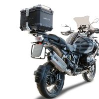 TOP CASE - BAULETTO GPR TECH COMPATABILE CON Bmw R 1250 Gs Adventure 2021/2024 e5 GPR TECH BAULETTO TOP CASE ALPI-TECH 35 LT. COLORE NERO CON PIASTRA SPECIFICA 