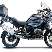TOP CASE - BAULETTO GPR TECH COMPATABILE CON Bmw R 1250 Gs Adventure 2019/2020 e4 GPR TECH BAULETTO TOP CASE ALPI-TECH 55 LT COLORE NERO CON PIASTRA SPECIFICA 