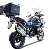 TOP CASE - BAULETTO GPR TECH COMPATABILE CON Bmw R 1250 Gs Adventure 2019/2020 e4 GPR TECH BAULETTO TOP CASE ALPI-TECH 55 LT COLORE NERO CON PIASTRA SPECIFICA 