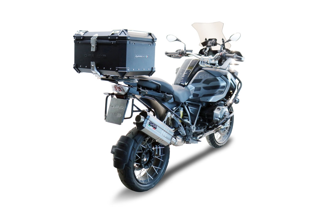 TOP CASE - BAULETTO GPR TECH COMPATABILE CON Bmw F 850 Gs Adventure 2021/2023 e5 GPR TECH BAULETTO TOP CASE ALPI-TECH 55 LT COLORE NERO CON PIASTRA SPECIFICA 