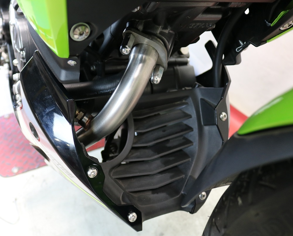Exhaust system compatible with Keeway Rkf 125 2021-2023, Furore Evo4 Nero, Homologated legal full system exhaust, including removable db killer and catalyst 