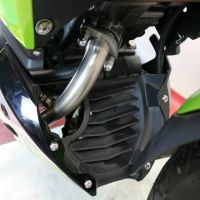 Exhaust system compatible with Keeway Rkf 125 2018-2020, Furore Evo4 Nero, Homologated legal full system exhaust, including removable db killer and catalyst 