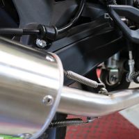 Exhaust system compatible with Keeway Rkf 125 2021-2023, Furore Evo4 Nero, Homologated legal full system exhaust, including removable db killer and catalyst 