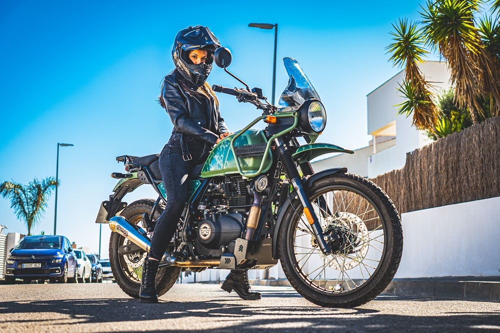 Scarico compatibile con Royal Enfield Himalayan 410 Diam.36mm 2017-2020, Powercone Evo, Terminale di scarico omologato,fornito con db killer estraibile,catalizzatore e collettore