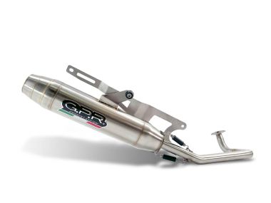Exhaust compatible with Honda Zoomer 50 2003-2013, Deeptone Inox, Homologated legal full system exhaust, including removable db killer 