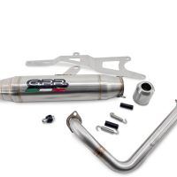 Scarico compatibile con Honda Ruckus NPS50 2003-2025, Deeptone Inox, Scarico completo racing,fornito con db killer estraibile e collettore, non legale per uso stradale
