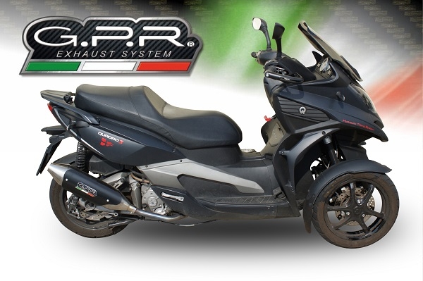 Scarico compatibile con Quadro 3 QUADRO 2014-2017, Power Bomb, Scarico omologato, silenziatore con db killer estraibile l'articolo si installa con collettore originale