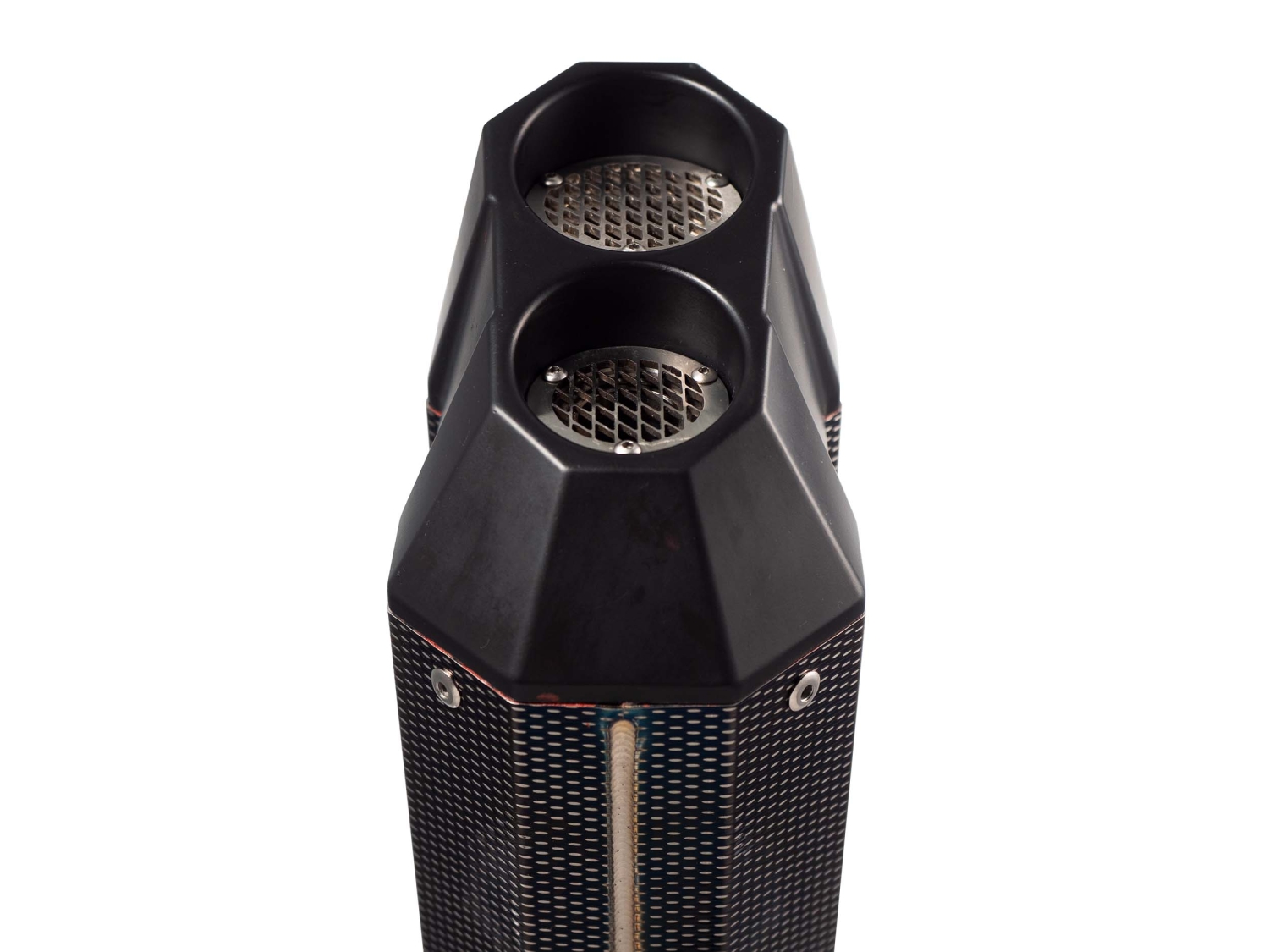 Exhaust compatible with Bmw R 1200 Gs -Adventure 2017-2018, Sonic Poppy, Homologated legal slip-on exhaust including removable db killer and link pipe 