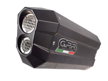 Scarico GPR compatibile con  Bmw R 1250 Gs -Adventure 2019-2020, Sonic Poppy, Scarico omologato, silenziatore con db killer estraibile e raccordo specifico