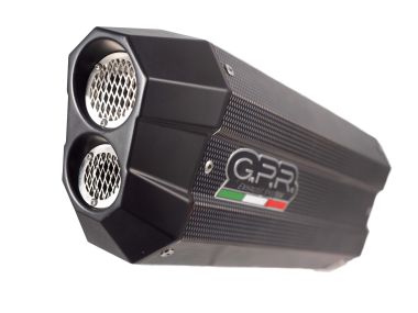 Scarico compatibile con Bmw R 1250 R - Rs 2021-2024, Sonic Poppy, Scarico omologato, silenziatore con db killer estraibile e raccordo specifico