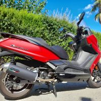 Scarico compatibile con Kymco Downtown 125 2021-2023, Evo4 Road, Scarico completo omologato,fornito con db killer estraibile,catalizzatore e collettore