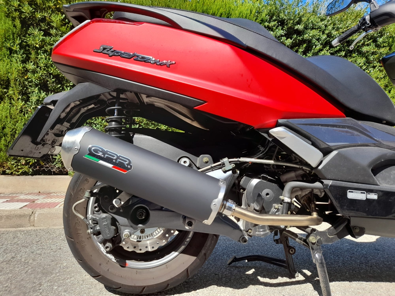 Scarico compatibile con Kymco Downtown 125 2021-2023, Evo4 Road, Scarico completo omologato,fornito con db killer estraibile,catalizzatore e collettore
