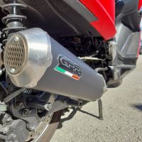 Scarico compatibile con Kymco Downtown 125 2021-2023, Evo4 Road, Scarico completo omologato,fornito con db killer estraibile,catalizzatore e collettore