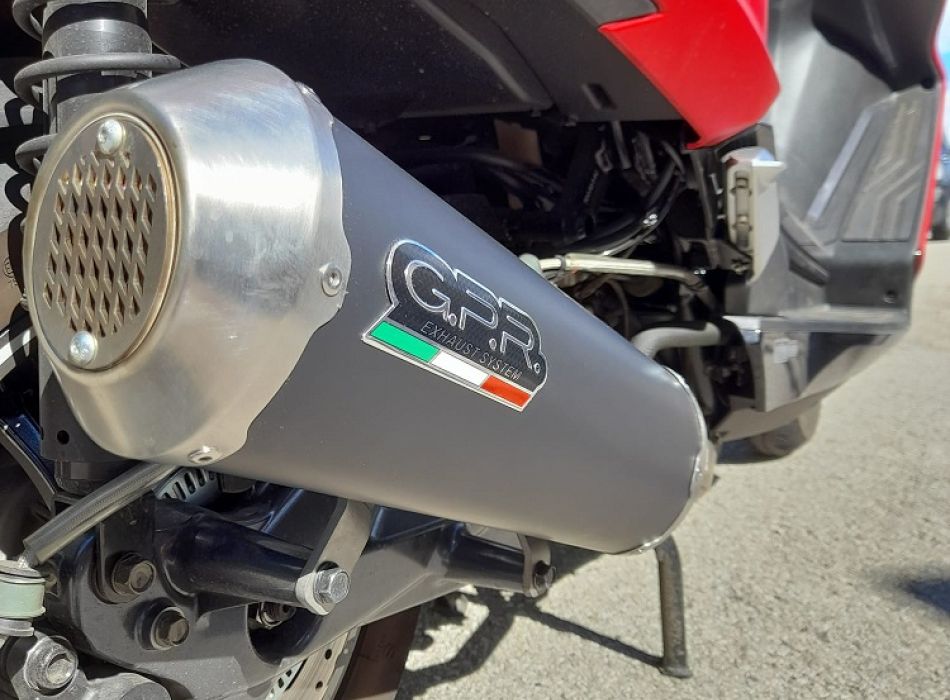 Exhaust compatible with Kymco Downtown 125 2021-2023, Evo4 Road 