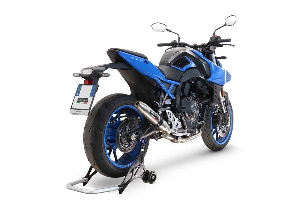 Exhaust compatible with Suzuki Gsx-8S 2022-2024, Deeptone Inox, Racing full system exhaust, including removable db killer 