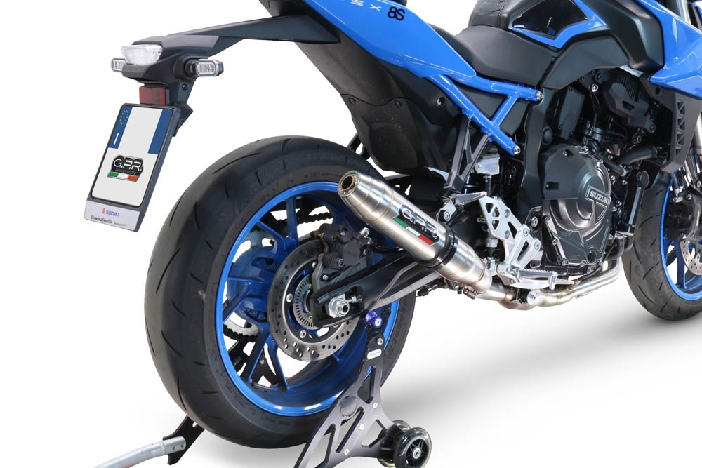 Exhaust compatible with Suzuki Gsx-8S 2022-2024, Deeptone Inox, Racing full system exhaust, including removable db killer 