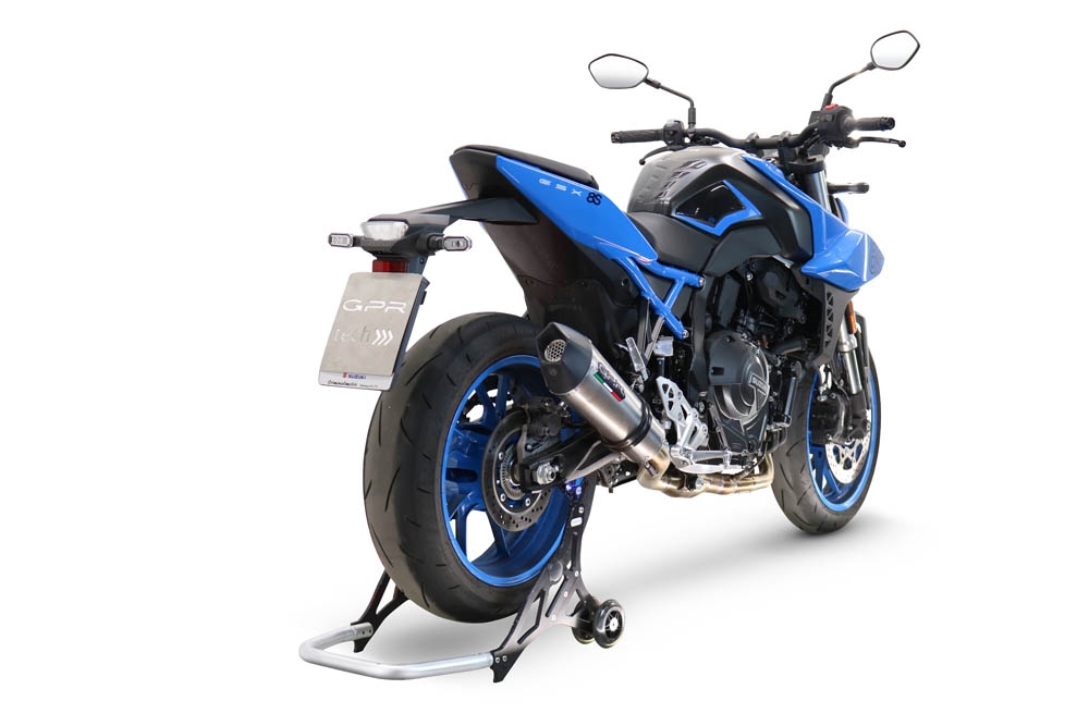 Scarico compatibile con Suzuki Gsx-8S 2022-2024, GP Evo4 Titanium, Scarico completo omologato,fornito con db killer estraibile,catalizzatore e collettore