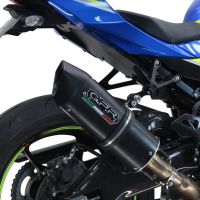 Exhaust system compatible with Suzuki Gsx-R 1000 / 1000 R 2021-2024, Furore Evo4 Nero, Homologated legal slip-on exhaust including removable db killer and link pipe 