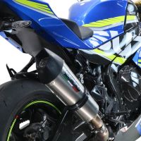 Exhaust system compatible with Suzuki Gsx-R 1000 / 1000 R 2021-2024, GP Evo4 Titanium, Homologated legal slip-on exhaust including removable db killer and link pipe 