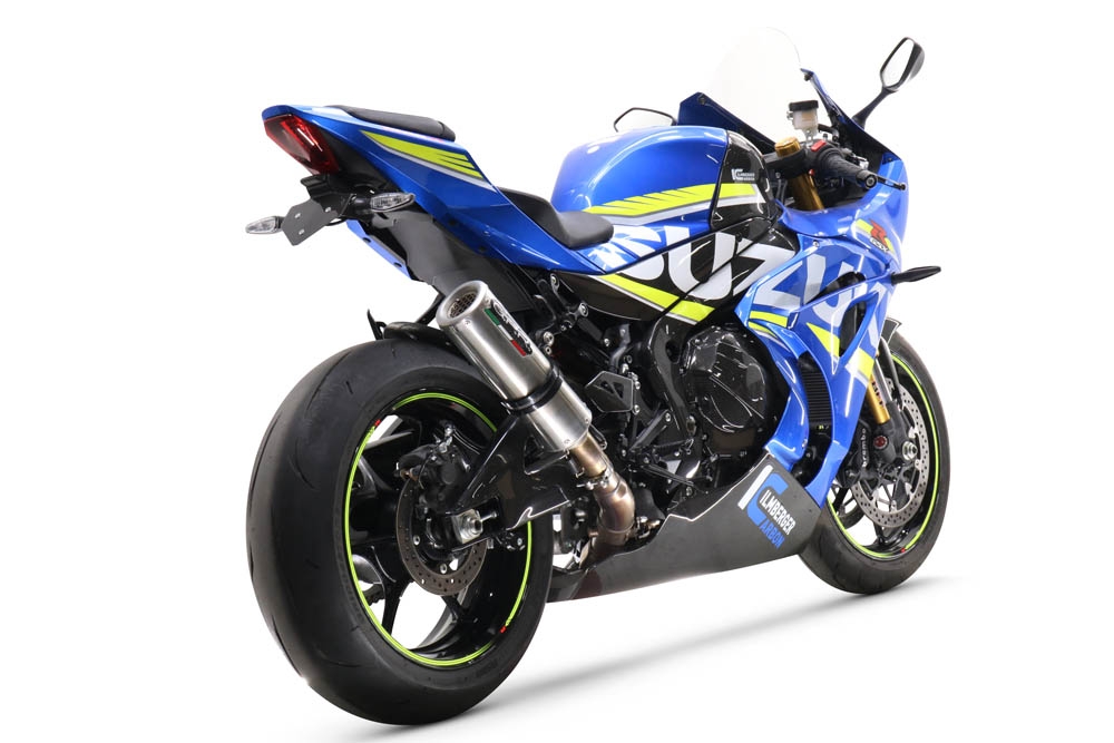 Exhaust system compatible with Suzuki Gsx-R 1000 / 1000 R 2017-2020, M3 Inox , Racing slip-on exhaust including link pipe 