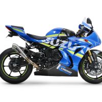 Scarico compatibile con Suzuki Gsx-R 1000 / 1000 R 2021-2024, Powercone Evo, Scarico omologato, silenziatore con db killer estraibile e raccordo specifico