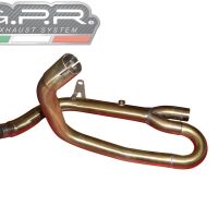 Scarico compatibile con Suzuki Sv 650 A 2021-2024, Satinox, Scarico omologato, silenziatore con db killer estraibile e raccordo specifico