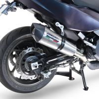 Scarico compatibile con Sym Maxsym TL 508 2021-2024, GP Evo4 Titanium, Scarico omologato, silenziatore con db killer estraibile e raccordo specifico