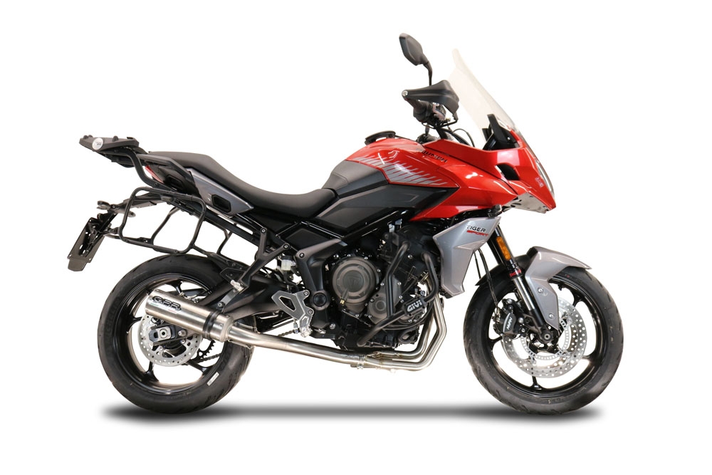 Exhaust compatible with Triumph Tiger Sport 660 2022-2024, M3 Inox , Racing full system exhaust, including removable db killer 