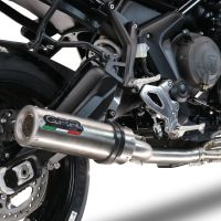 Exhaust compatible with Triumph Tiger Sport 660 2022-2024, M3 Inox , Racing full system exhaust, including removable db killer 