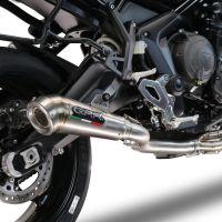 Scarico compatibile con Triumph Tiger Sport 660 2022-2024, Powercone Evo, Scarico completo racing, fornito con db killer estraibile e collettore, non conforme per uso stradale