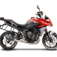 Exhaust compatible with Triumph Tiger Sport 660 2022-2024, M3 Black Titanium, Racing full system exhaust, including removable db killer 