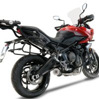Scarico compatibile con Triumph Tiger Sport 660 2022-2024, M3 Black Titanium, Scarico completo racing, fornito con db killer estraibile e collettore, non conforme per uso stradale