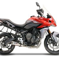 Scarico compatibile con Triumph Tiger Sport 660 2022-2024, M3 Inox , Scarico completo racing, fornito con db killer estraibile e collettore, non conforme per uso stradale