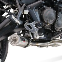 Scarico compatibile con Triumph Tiger Sport 660 2022-2024, M3 Inox , Scarico completo racing, fornito con db killer estraibile e collettore, non conforme per uso stradale