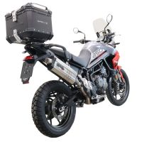 TOP CASE - BAULETTO GPR TECH COMPATABILE CON Triumph Tiger 850 Sport 2020/2024 e5 GPR TECH BAULETTO TOP CASE ALPI-TECH 35 LT. COLORE NERO CON PIASTRA SPECIFICA 