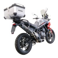 TOP CASE - BAULETTO GPR TECH COMPATABILE CON Triumph Tiger 850 Sport 2020/2024 e5 GPR TECH BAULETTO TOP CASE ALPI-TECH 45 LT. COLORE ARGENTO CON PIASTRA SPECIFICA 