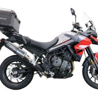 TOP CASE - BAULETTO GPR TECH COMPATABILE CON Triumph Tiger 850 Sport 2020/2024 e5 GPR TECH BAULETTO TOP CASE ALPI-TECH 55 LT COLORE NERO CON PIASTRA SPECIFICA 
