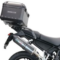 TOP CASE - BAULETTO GPR TECH COMPATABILE CON Triumph Tiger 850 Sport 2020/2024 e5 GPR TECH BAULETTO TOP CASE ALPI-TECH 55 LT COLORE NERO CON PIASTRA SPECIFICA 