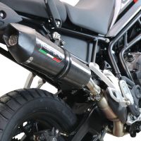 Scarico compatibile con Triumph Tiger 850 2020-2024, GP Evo4 Poppy, Scarico omologato, silenziatore con db killer estraibile e raccordo specifico