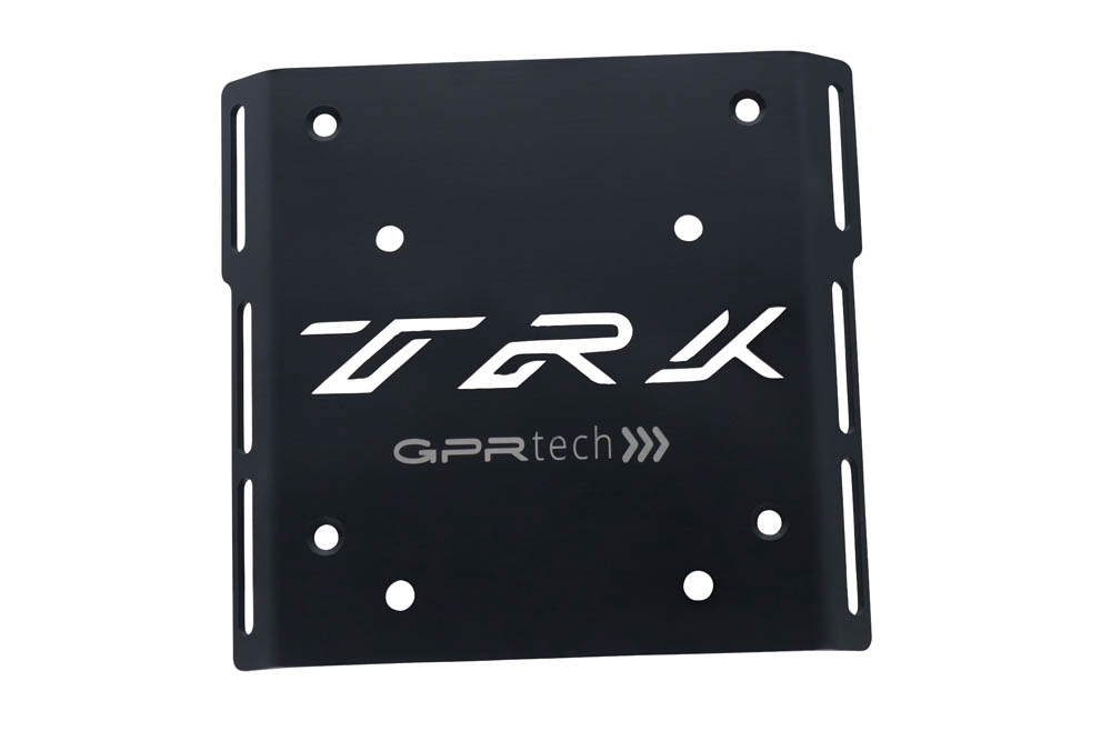 GPR TECH COMPATABILE CON Benelli Trk 502 2017/2020 e4 GPR TECH PIASTRA SPECIFICA IN TITANIO TOP CASE-ALPITECH 35/55 LT 