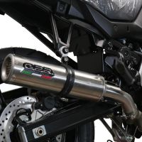 Exhaust compatible with Suzuki V-Strom DL650 2017-2020, M3 Inox , Homologated legal Mid-full system exhaust, including removable db killer and catalyst 