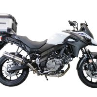 TOP CASE - BAULETTO GPR TECH COMPATABILE CON Suzuki V-STROM DL 800 DE - SE 2023-2025 e5 GPR TECH BAULETTO TOP CASE ALPI-TECH 35 LT. COLORE NERO CON PIASTRA SPECIFICA 