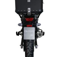 TOP CASE - BAULETTO GPR TECH COMPATABILE CON Suzuki V-Strom Dl 650 2017/2020 e4 GPR TECH BAULETTO TOP CASE ALPI-TECH 35 LT. COLORE ARGENTO CON PIASTRA SPECIFICA 