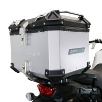 TOP CASE - BAULETTO GPR TECH COMPATABILE CON Suzuki V-Strom Dl 650 2017/2020 e4 GPR TECH BAULETTO TOP CASE ALPI-TECH 35 LT. COLORE ARGENTO CON PIASTRA SPECIFICA 