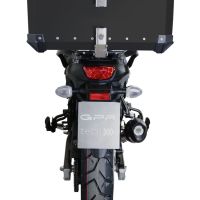 TOP CASE - BAULETTO GPR TECH COMPATABILE CON Suzuki V-STROM DL 800 DE - SE 2023-2025 e5 GPR TECH BAULETTO TOP CASE ALPI-TECH 55 LT COLORE NERO CON PIASTRA SPECIFICA 