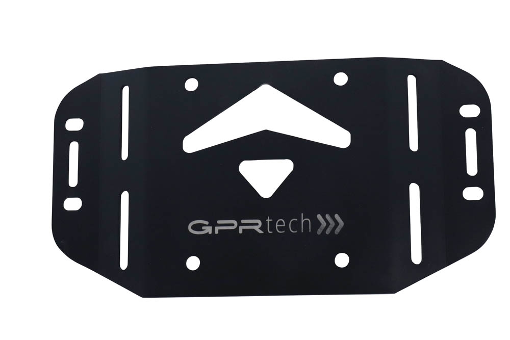 TOP CASE - BAULETTO GPR TECH COMPATABILE CON Kawasaki Versys 1000 i.e. 2021/2024 e5 GPR TECH BAULETTO TOP CASE ALPI-TECH 45 LT. COLORE NERO CON PIASTRA SPECIFICA 