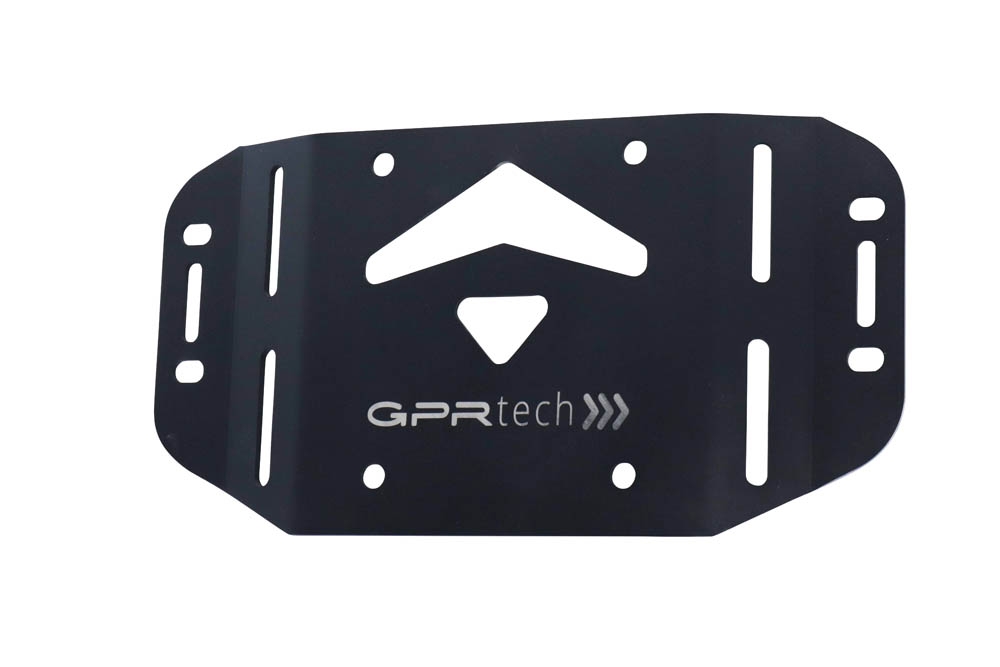 TOP CASE - BAULETTO GPR TECH COMPATABILE CON Kawasaki Versys 1000 i.e. 2021/2024 e5 GPR TECH BAULETTO TOP CASE ALPI-TECH 45 LT. COLORE NERO CON PIASTRA SPECIFICA 