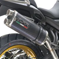 Exhaust system compatible with Voge 525DSX 2023-2024, Dual Poppy, Homologated legal slip-on exhaust including removable db killer and link pipe 