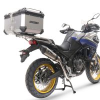 Scarico compatibile con Voge 525DSX 2023-2024, GP Evo4 Titanium, Scarico omologato, silenziatore con db killer estraibile e raccordo specifico